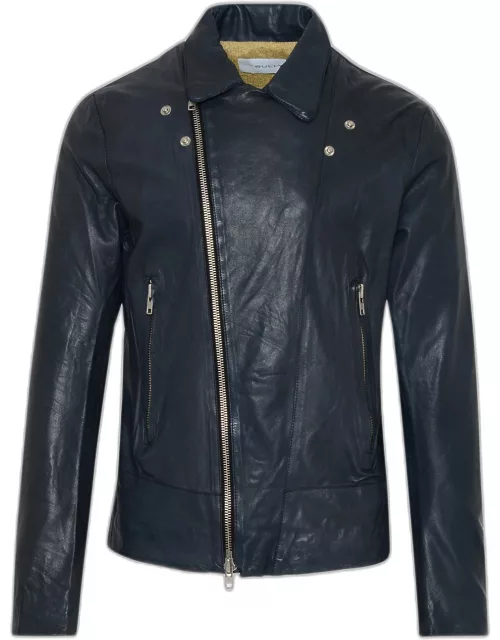 BULLY Blue Leather Jacket