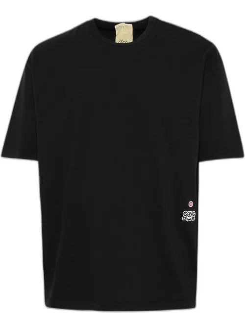 TEN C Black Cotton T-Shirt