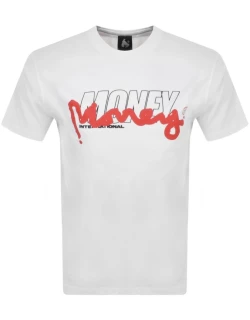Money Double Money Logo T Shirt White