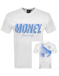 Money Zoom Money Logo T Shirt White