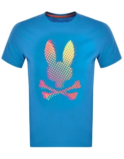 Psycho Bunny Graphic Logo T Shirt Blue