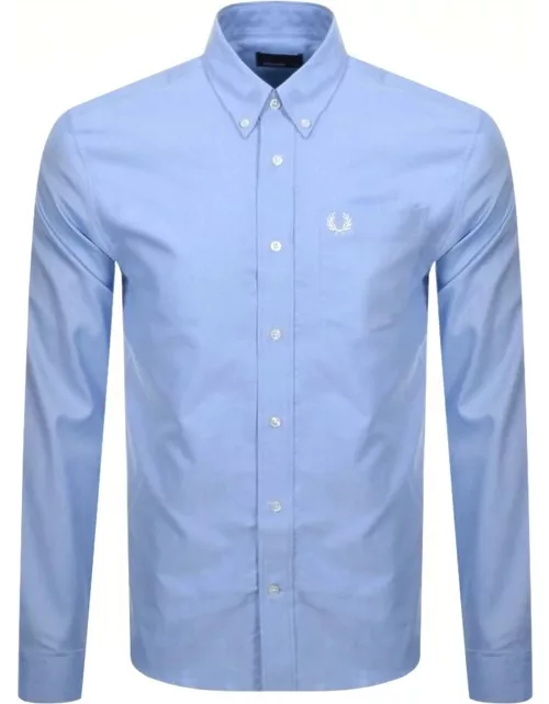 Fred Perry Oxford Long Sleeve Shirt Blue