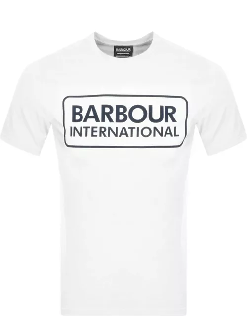 Barbour International Large Logo T Shirt White