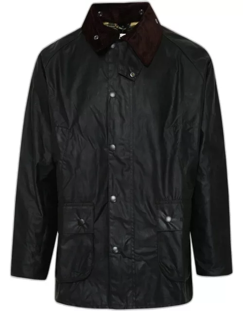 BARBOUR Green Waxed Cotton Bedale Jacket