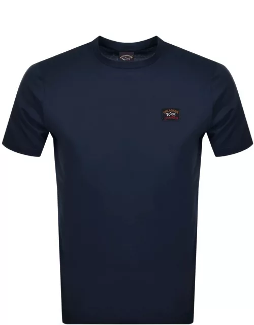 Paul And Shark Short Sleeved Logo T Shirt Navy