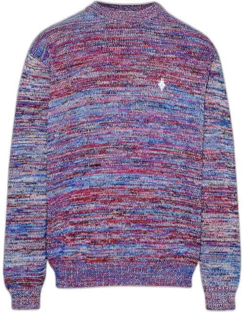 MARCELO BURLON Multicolor Cotton Blend Sweater