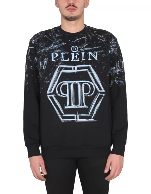 philipp plein sweatshirt with logo print