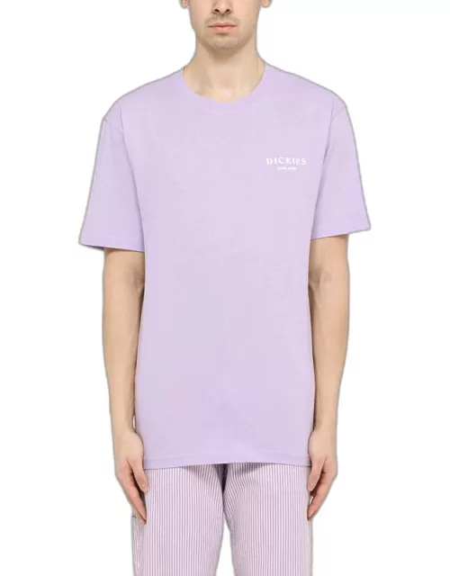 Lilac/white cotton T-shirt