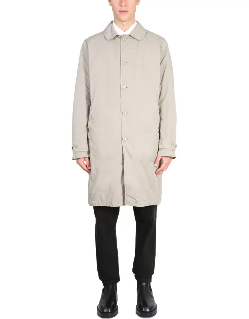aspesi trench coat with button