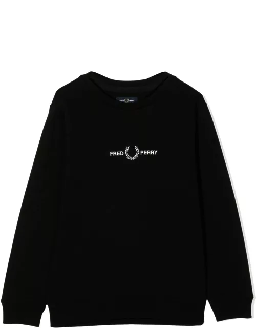 fred perry embroidered sweatshirt