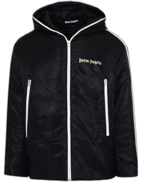 PALM ANGELS Black Nylon Sports Jacket