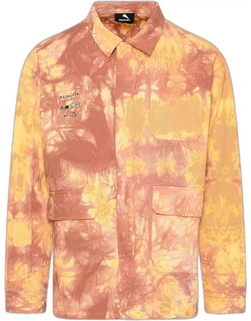 MAUNA KEA Beige Cotton Tie Dye Safari Shirt