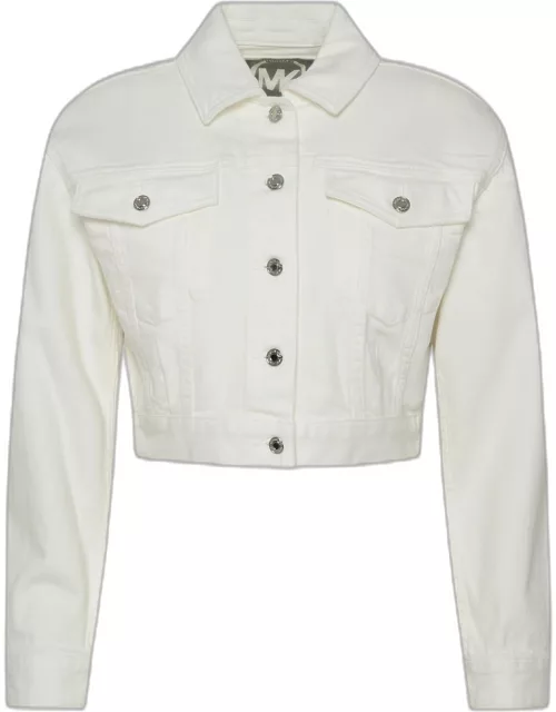 MICHAEL MICHAEL KORS White Cotton Denim Jacket