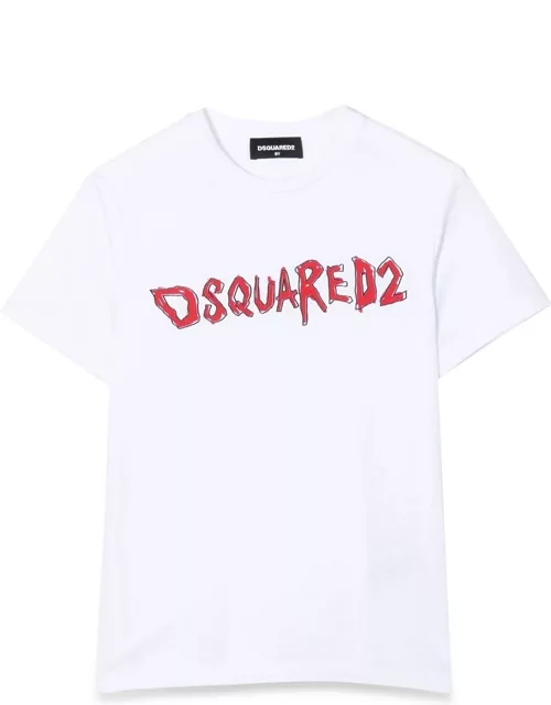 dsquared front logo t-shirt