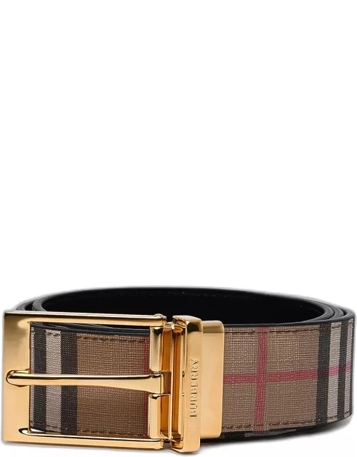 BURBERRY Beige Leather Belt Archive