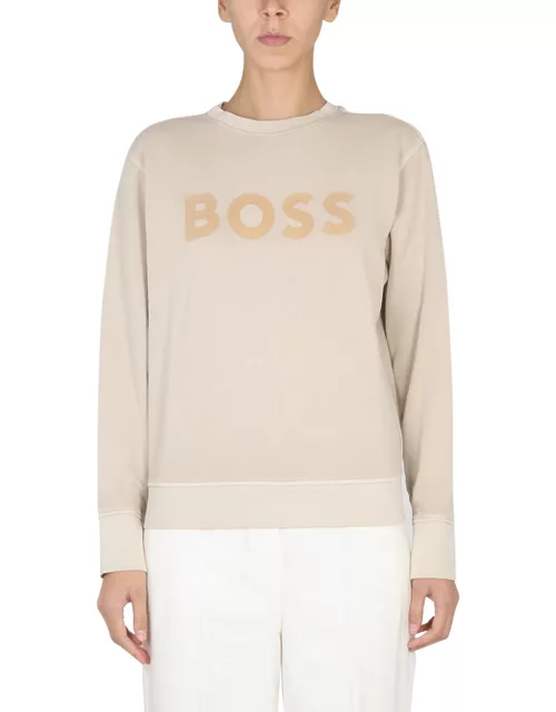 boss crewneck sweatshirt with logo
