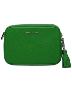MICHAEL MICHAEL KORS Green Leather Jet Bag Camera Bag
