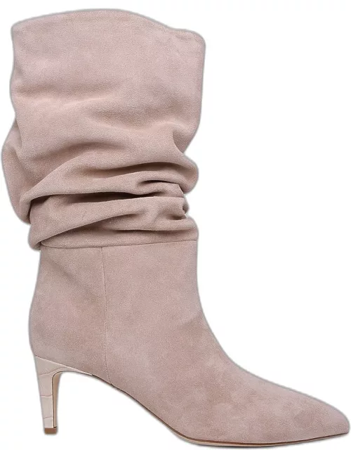PARIS TEXAS Dusty Pink Suede Boot