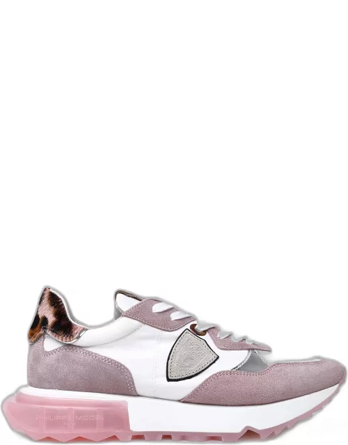 PHILIPPE MODEL La Rue Sneakers In A Pink Leather Blend