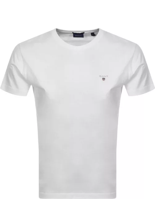 Gant Original Short Sleeve T Shirt White