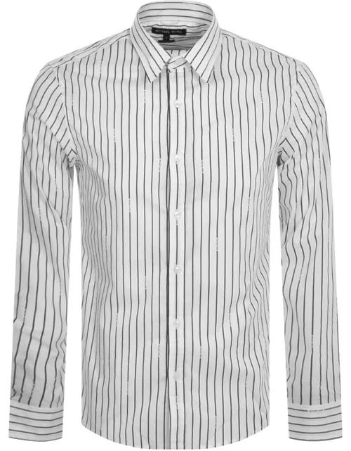 Michael Kors Pinstripe Long Sleeved Shirt White