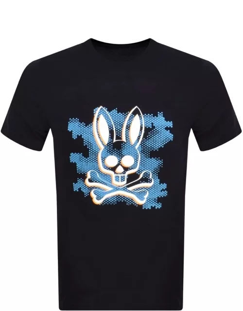 Psycho Bunny Rockaway Graphic T Shirt Navy