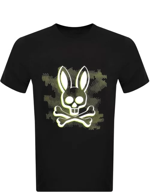 Psycho Bunny Rockaway Graphic T Shirt Black