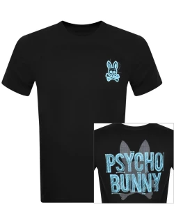 Psycho Bunny Depoe Back Graphic T Shirt Black