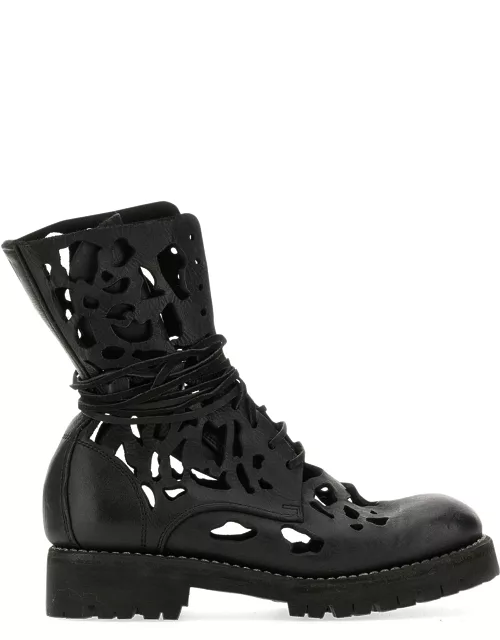 guidi ankle boot with cut out detail