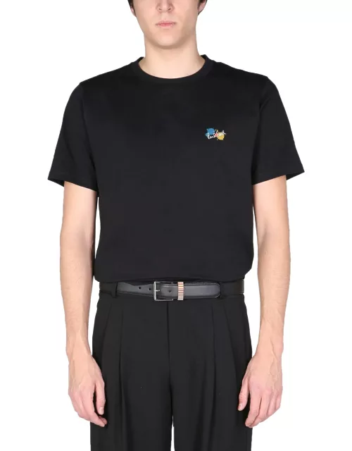 paul smith t-shirt with logo embroidery