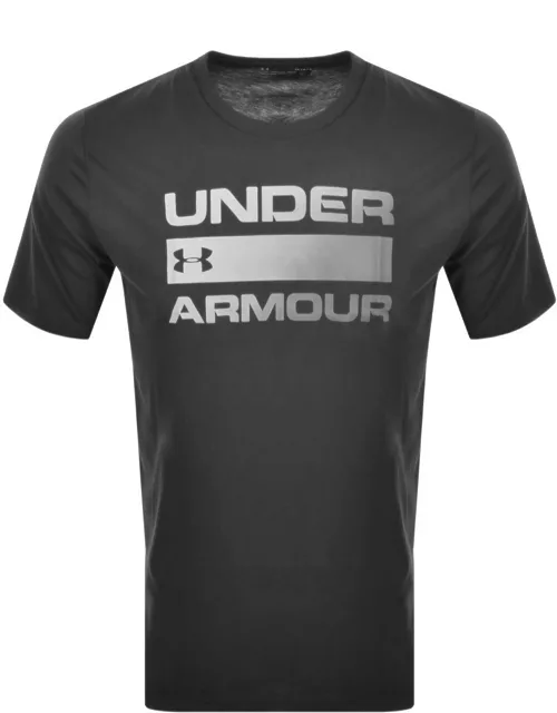 Under Armour Wordmark Logo T Shirt Black