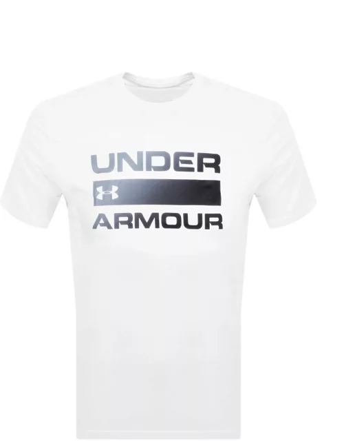 Under Armour Wordmark Logo T Shirt White
