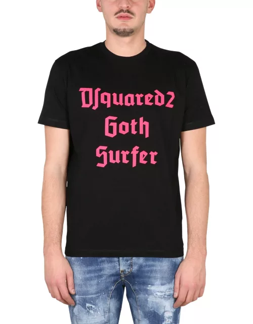 dsquared goth surfer t-shirt