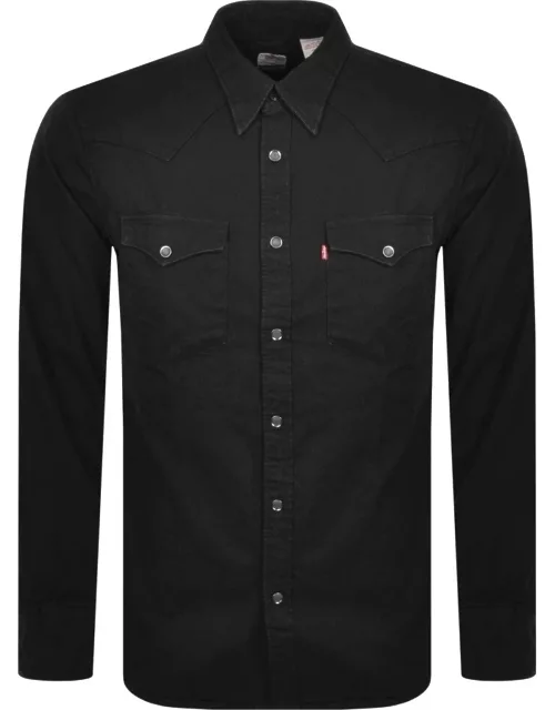 Levis Barstow Western Long Sleeved Shirt Black