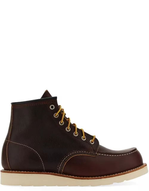 red wing moc toe lace-up boot
