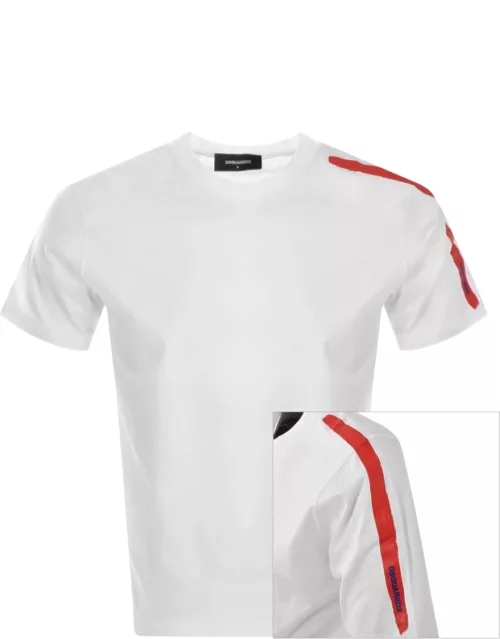 DSQUARED2 Shoulder Logo T Shirt White