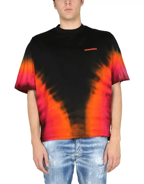 dsquared t-shirt "d2 flame"