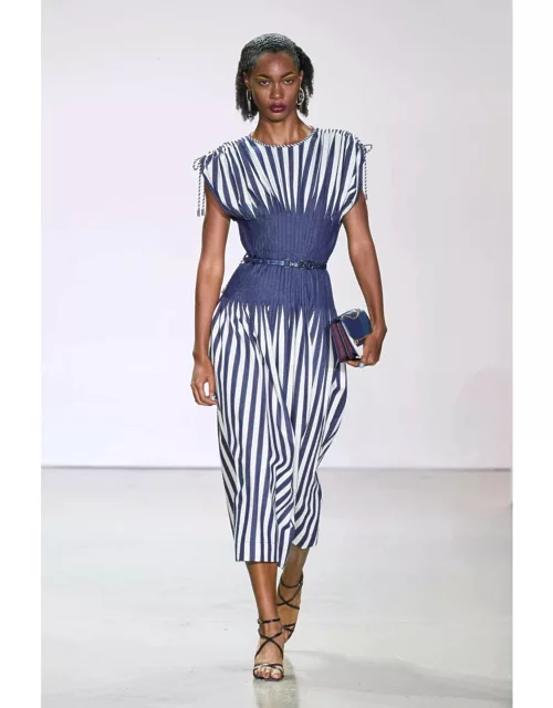 Bibhu Mohapatra Japanese Striped Day Dres