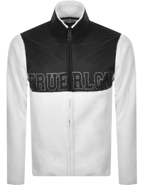 True Religion Sherpa Jacket White