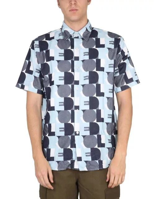 drôle de monsieur patterned bowling shirt
