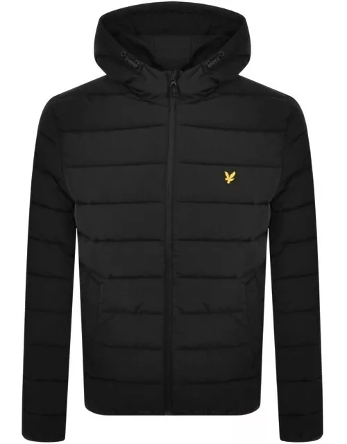 Lyle And Scott Hooded Puffer Jacket Black