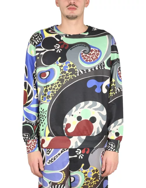 moschino psychedelic print sweatshirt