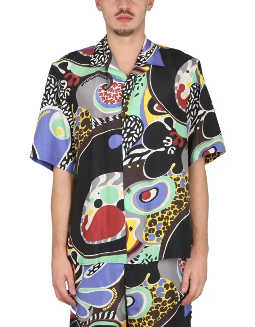 moschino psychedelic print shirt