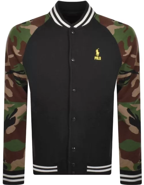 Ralph Lauren Long Sleeve Baseball Jacket Black