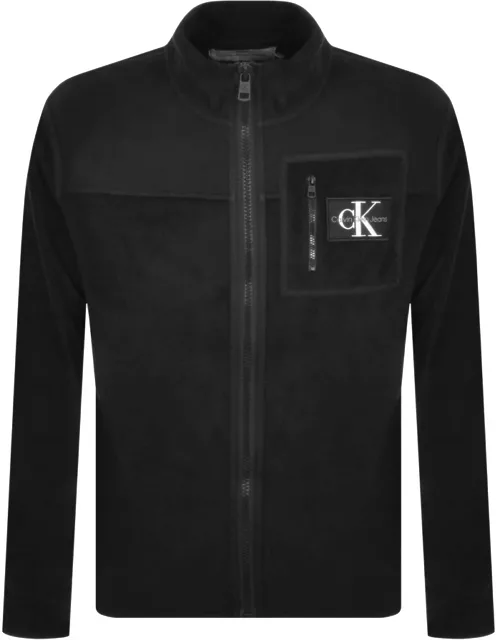 Calvin Klein Jeans Block Fleece Jacket Black