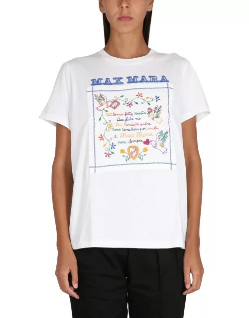 max mara t-shirt with embroidery