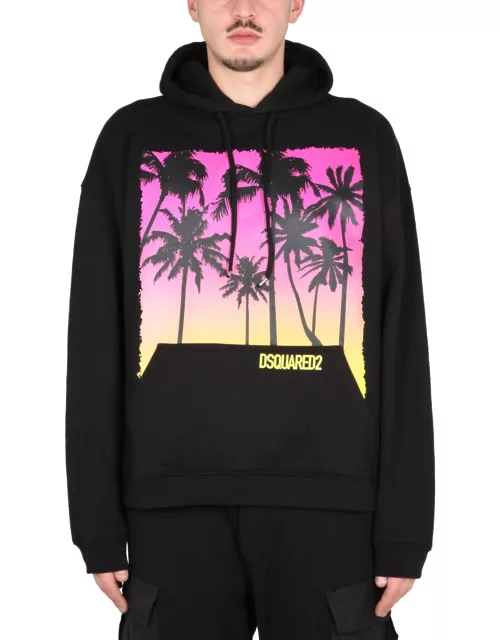 dsquared sunrise print sweatshirt