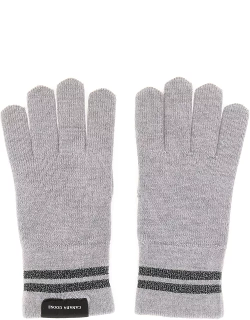 canada goose gloves with stripe