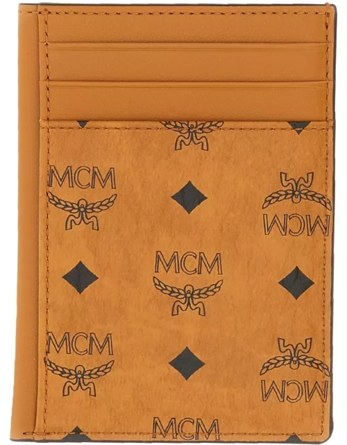 mcm wallet with logo