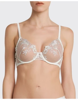 Zephyr Embroidered Tulle Bra